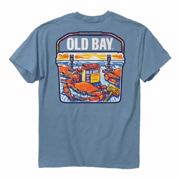 Old Bay Cooler Feast Short Sleeve T-Shirt - NEW Fast Ship - Picture 1 of 7